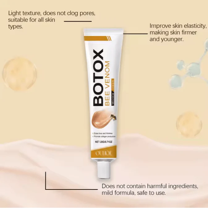 OUHOE Bee Venom Wrinkle Cream 20g anti-aging facial moisturizer for hydrated and smoother-looking skin — image 4