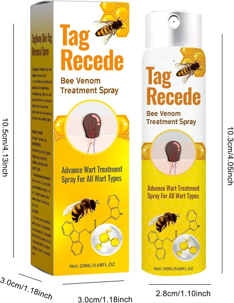 Tag Recede Bee Venom Repair Spray 20ml skincare spray with bee venom for daily skin care routine — image 3