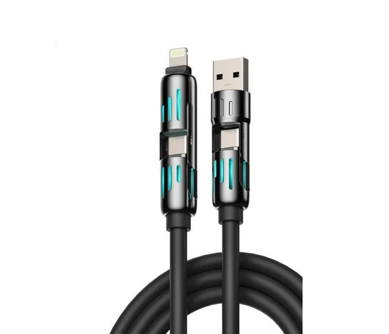 4-in-1 Multi USB charging cable for Lightning and Micro USB devices with fast charging support — image 3