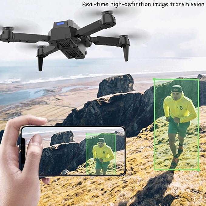 E99 foldable drone with 720P HD camera, WiFi connectivity, altitude hold, and remote controller — image 4