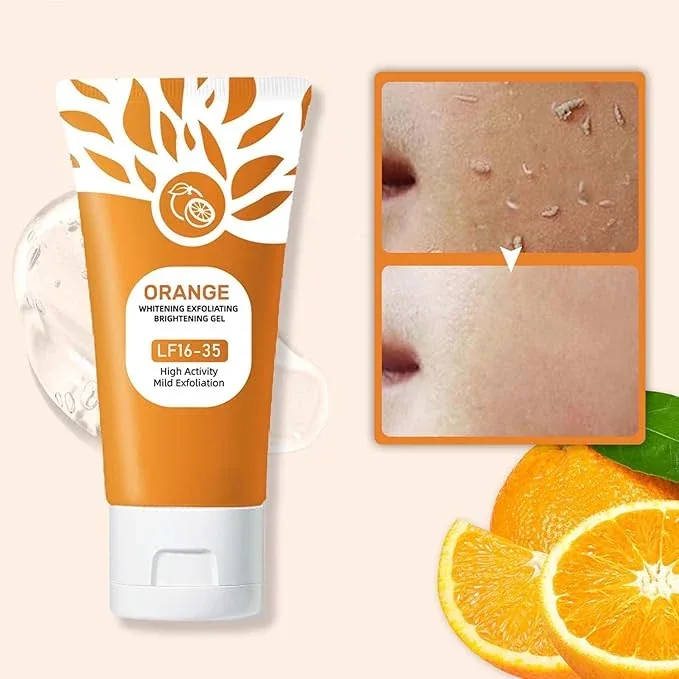Orange Brightening Exfoliating Gel 50g with orange extract for gentle facial exfoliation — image 4