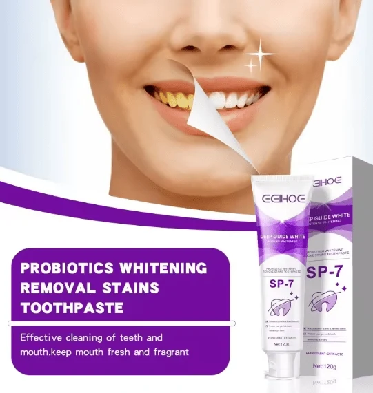 Deep Clean Whitening Toothpaste 120g for plaque removal, fresh breath and daily oral hygiene care — image 5