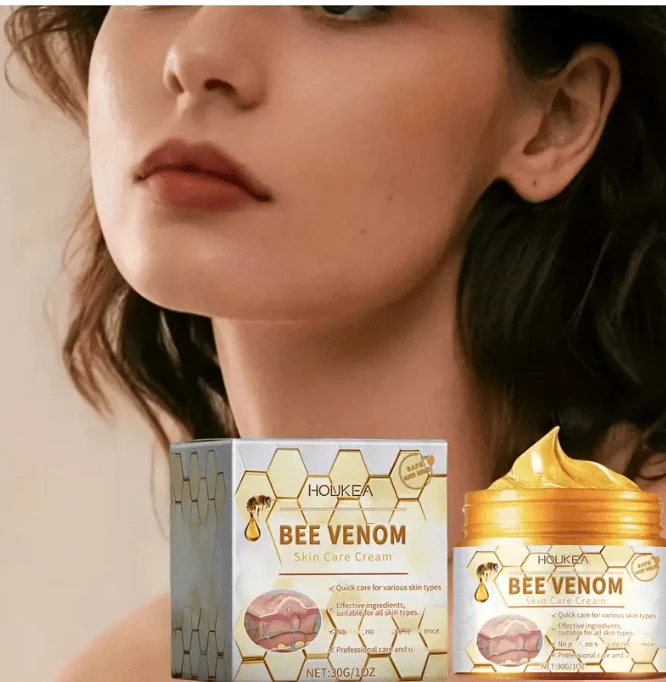HOUKEA Bee Venom Skin Care Cream 30g moisturizing face cream with bee venom extract for smoother and healthier-looking skin — image 5