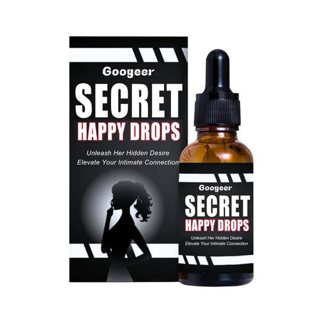 Googear Secret Happy Drops 30ml liquid dietary supplement bottle for women wellness routine