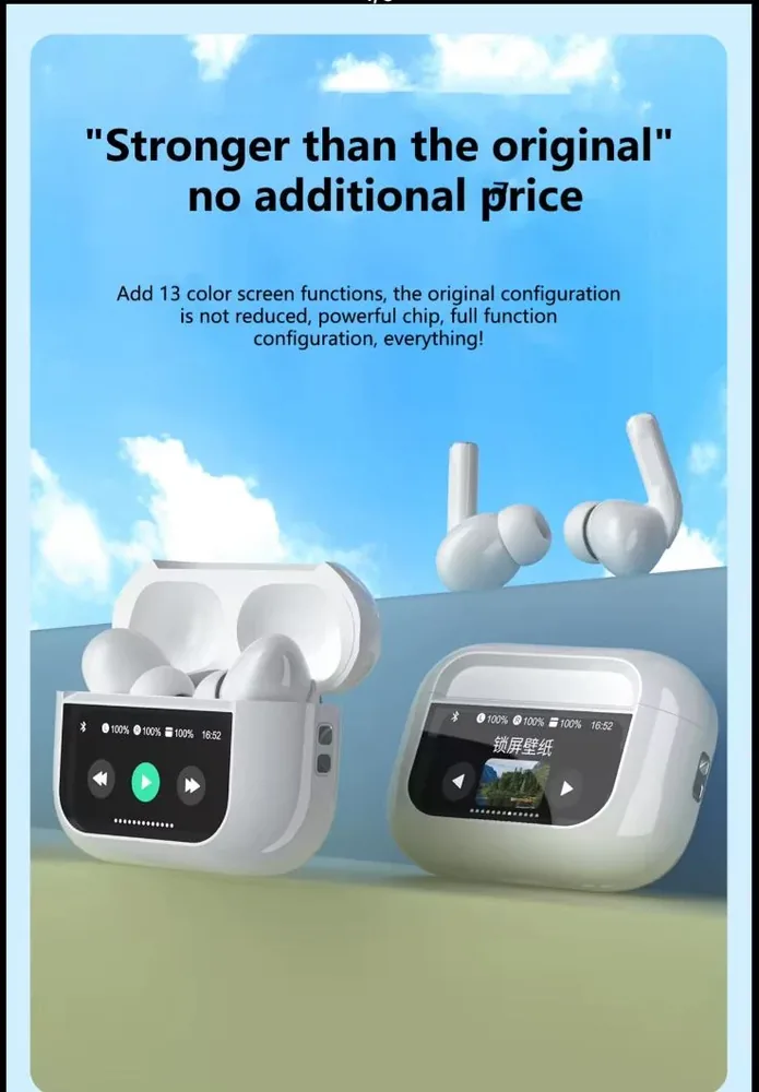 Z90 Pro wireless Bluetooth earbuds with ANC, LED charging case, touch controls, and deep bass stereo sound — image 2