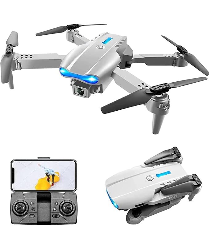 E99 foldable drone with 720P HD camera, WiFi connectivity, altitude hold, and remote controller