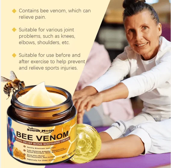 South Moon Bee Venom Soothing Cream 60g moisturizing body cream with bee venom extract for daily body care — image 4