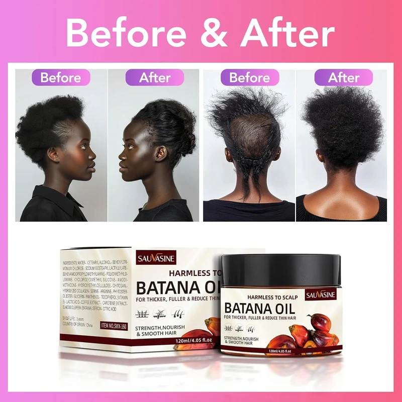 SAUVASINE Batana Hair Oil 120ml nourishing hair and scalp oil for stronger, smoother and healthier-looking hair — image 3