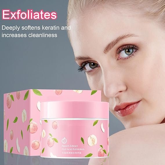 Peach Extract Fruit Acid Exfoliating Face Gel Cream for gentle exfoliation and smoother, refreshed skin. — image 5