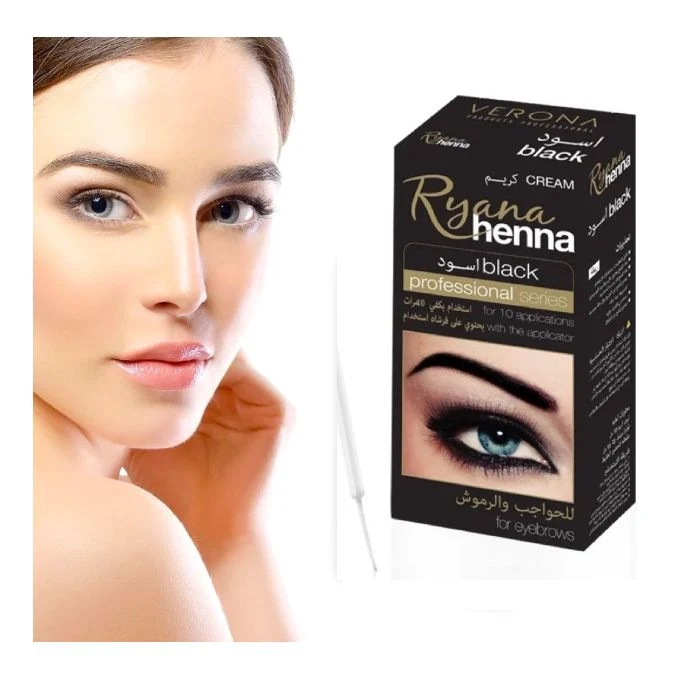 Ryana Eyebrow Henna 15ml for natural long-lasting eyebrow tint and fuller-looking brows.