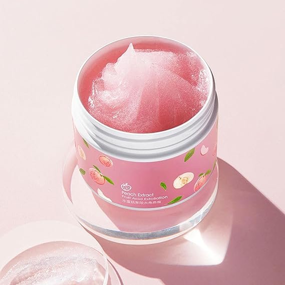 Peach Extract Fruit Acid Exfoliating Face Gel Cream for gentle exfoliation and smoother, refreshed skin. — image 3