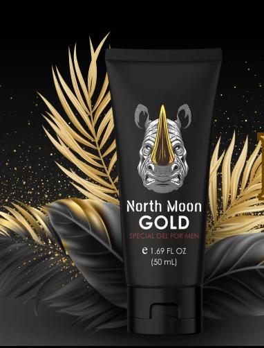 North Moon Gold Gel for Men 50ml lightweight men's skincare gel for daily moisturizing and skin care