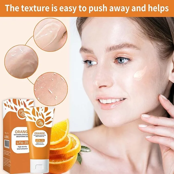 Orange Brightening Exfoliating Gel 50g with orange extract for gentle facial exfoliation — image 2