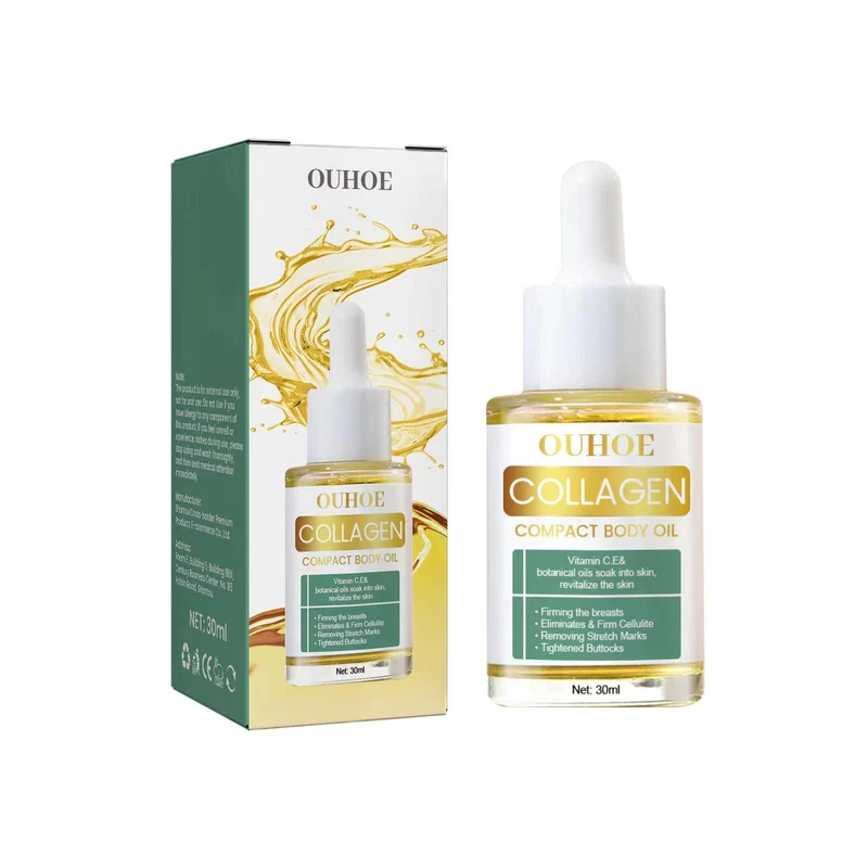 OUHOE Compact Body Oil 30ml botanical moisturizing body oil for soft, smooth, and hydrated skin