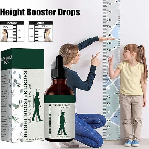 Height Booster Drops 30ml liquid nutritional drops for kids growth support and bone strength