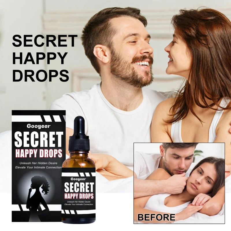 Googear Secret Happy Drops 30ml liquid dietary supplement bottle for women wellness routine — image 2