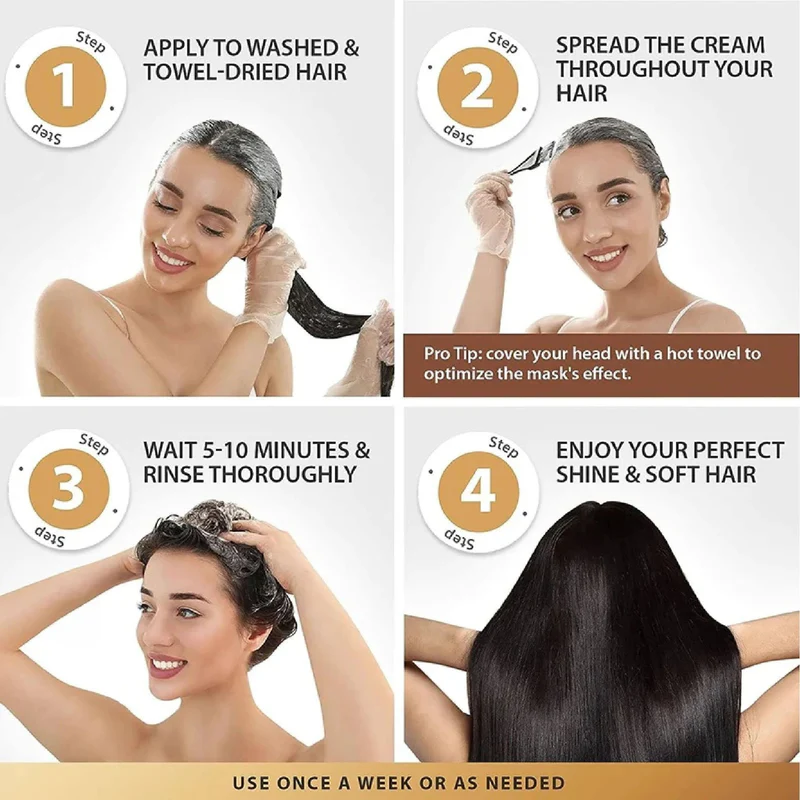 Karseell Hair Repair Collagen Treatment 500ml nourishing hair mask for damaged hair repair, frizz control and deep conditioning — image 7