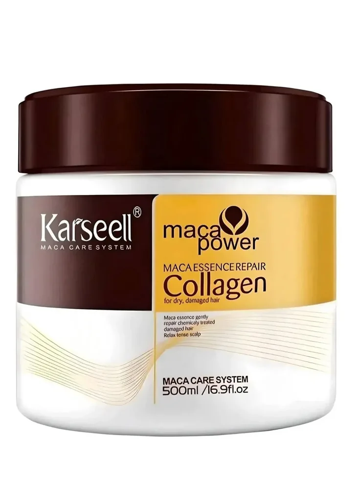 Karseell Hair Repair Collagen Treatment 500ml nourishing hair mask for damaged hair repair, frizz control and deep conditioning — image 2