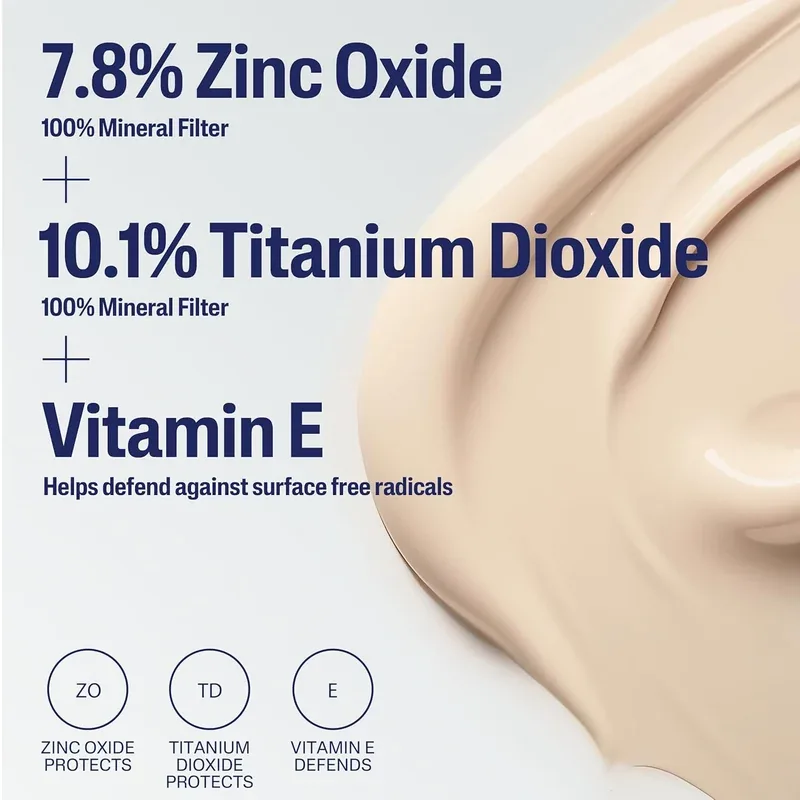 Cetaphil Tinted Sunscreen SPF 40 face lotion with mineral UVA UVB protection and Vitamin E hydration. — image 3