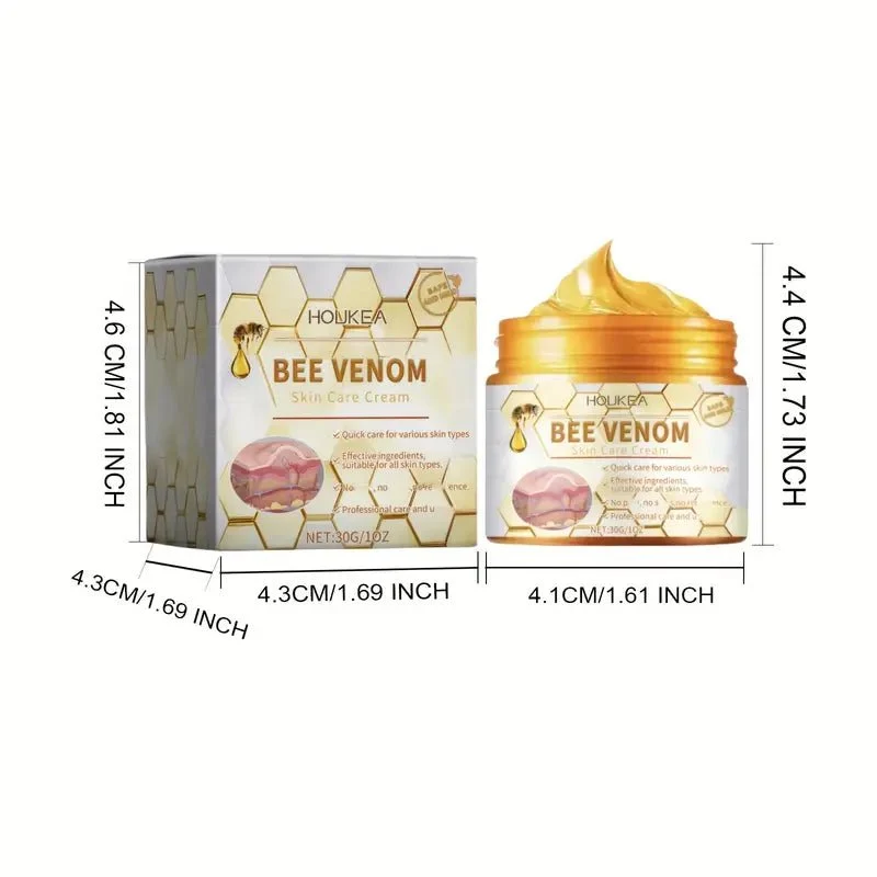 HOUKEA Bee Venom Skin Care Cream 30g moisturizing face cream with bee venom extract for smoother and healthier-looking skin — image 4