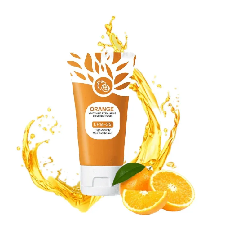 Orange Brightening Exfoliating Gel 50g with orange extract for gentle facial exfoliation