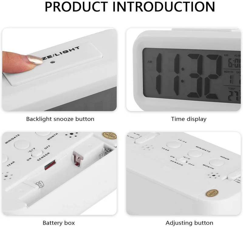 Digital LCD Alarm Clock — image 3